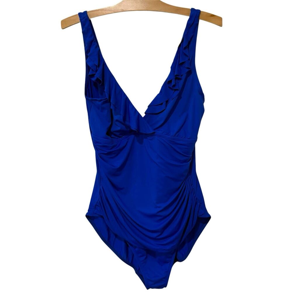 Lauren Ralph Lauren | Swim Suit Blue One Piece Classic Quiet Luxury - Size 16